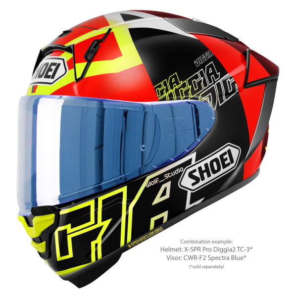 Casca Integrala SHOEI X-SPR PRO DIGGIA2 TC-3 Negru/Rosu/Galben XS, 2, nordicamoto.ro