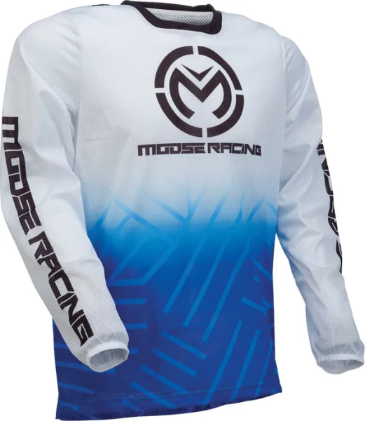 Tricou MOOSE RACING Sahara Blue/White-3