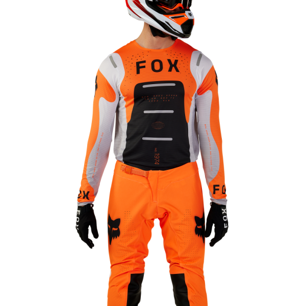 Tricou Moto Fox Flexair Magnetic Portocaliu Fluo-3