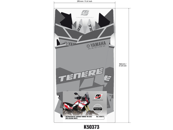 Decal Kit Red, White, 5, nordicamoto.ro