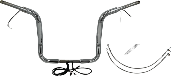 Plug & Play Ez Install 1-1/2(r) Round Top Handlebar Kit Silver, 1, nordicamoto.ro