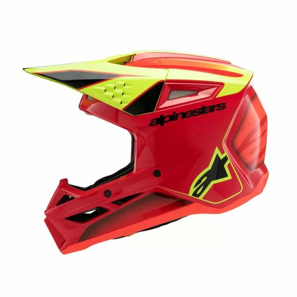 Casca Copii Alpinestars S-M3 Fray Black/Red/Yellow-4