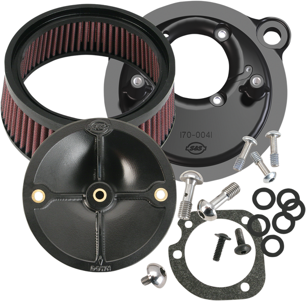 Super Stock Stealth Air Cleaner Kit Black, 1, nordicamoto.ro