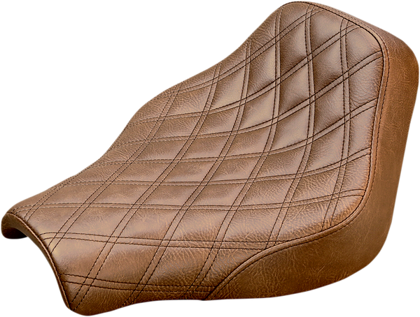 Renegade Lattice Stitch Solo Seat Brown, 1, nordicamoto.ro