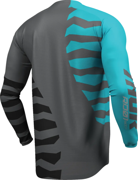Tricou Launchmode Shredder albastru-gri, 17, nordicamoto.ro