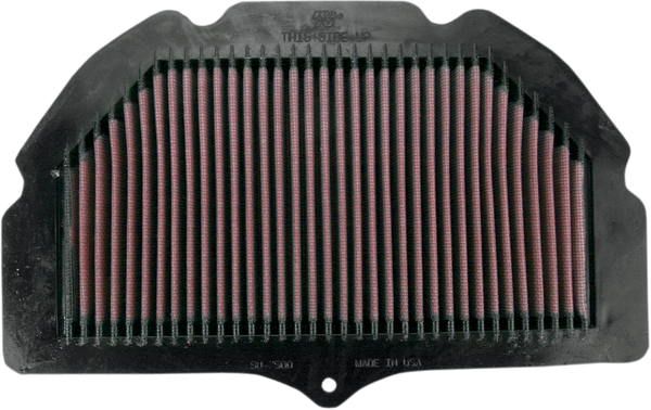 High-flow Air Filter Black, Red, 1, nordicamoto.ro