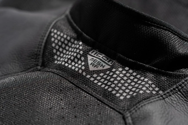 Geaca Piele Icon Mesh AF Black-4