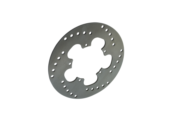 Brake Rotor Fixed D-series Round Scooter Silver, Stainless Steel, 1, nordicamoto.ro