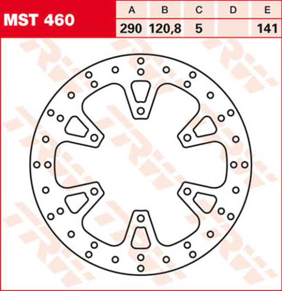 Disc de frână fix, rotund, 250–299 mm, 2, nordicamoto.ro