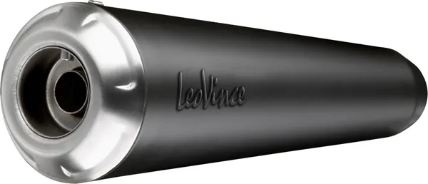 Tobă de eșapament LeoVince Classic Racer Slip-On pentru Royal Enfield Interceptor 650 / Continental GT 650 – Black Edition (Race Only), 1, nordicamoto.ro