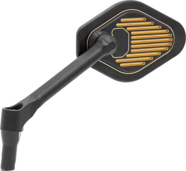 Adjustable Mirror Short Stem 12 Cm Black & Gold Edition Black, Gold , 1, nordicamoto.ro