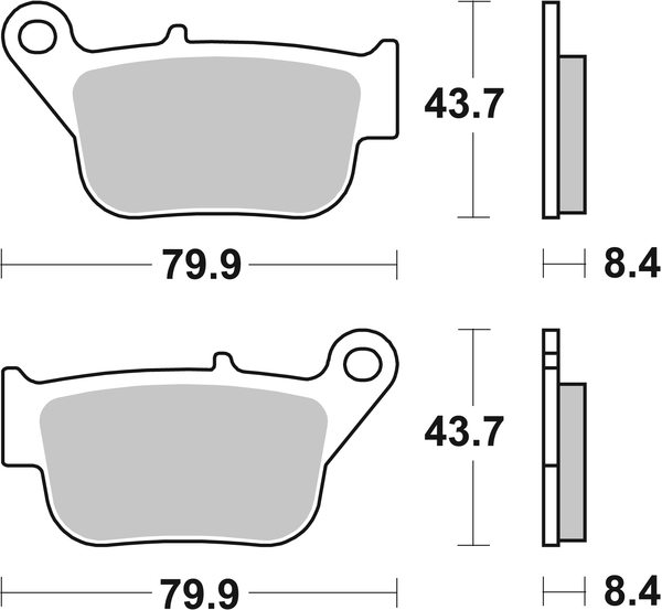 Ms Scooter Maxi Sintered Brake Pads, 1, nordicamoto.ro