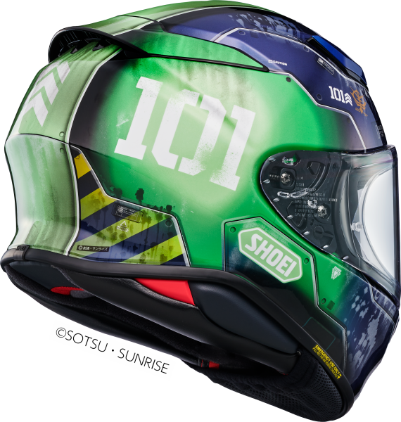 Casca integrala SHOEI NXR2 ZAKU I TC-11 Albastru/Verde XXL-10