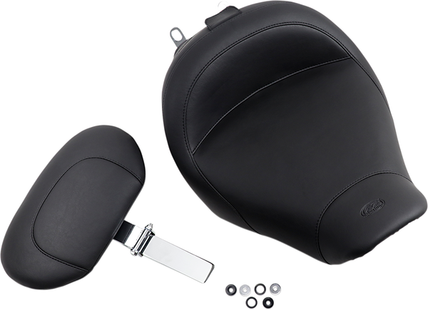 Wide Solo Seat With Removable Backrest Black, 1, nordicamoto.ro