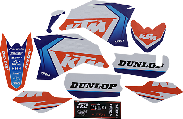 Evo Graphics Kit Orange, White, 2, nordicamoto.ro