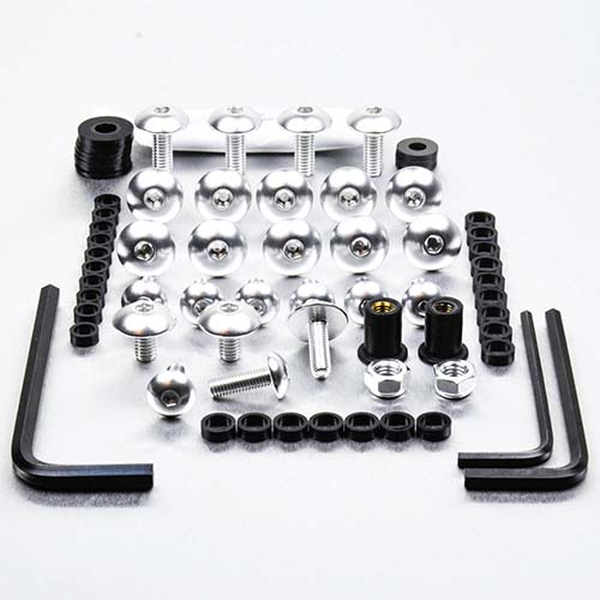 Fairing Bolt Kit For Kawasaki Silver, 1, nordicamoto.ro