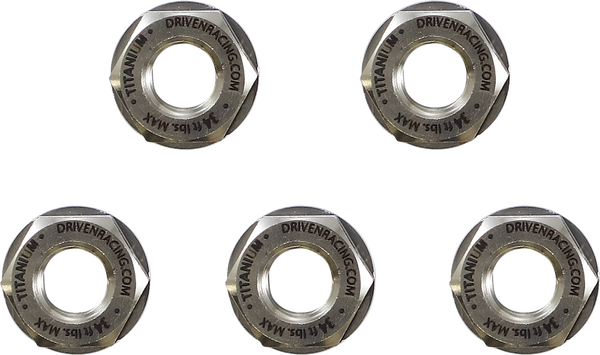 Titanium Sprocket Nuts Silver, 3, nordicamoto.ro