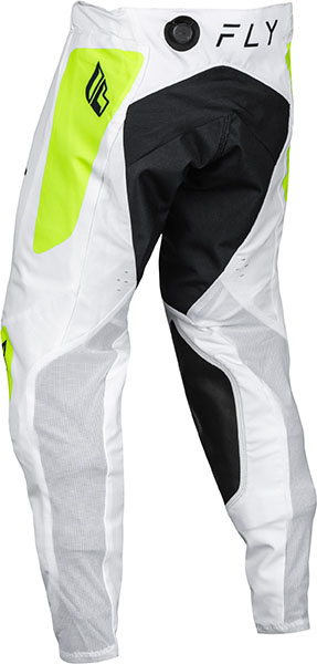 Pantaloni MX Fly Evolution 138 Alb/Fluo Galben-0