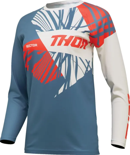 Tricou Dama Thor Sector Split Blue/White-5