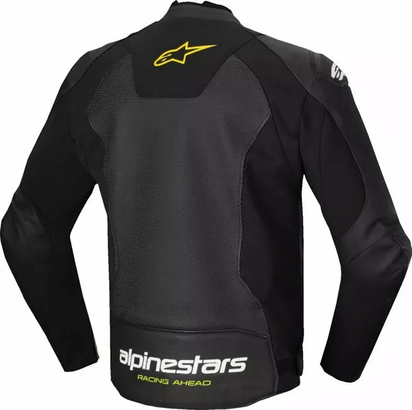 Geaca Piele Alpinestars Faster V3 Airflow Black/White-2
