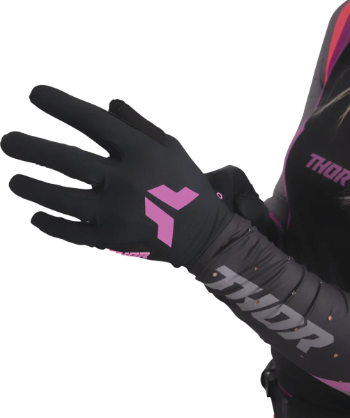 Womens Sportmode Iconic Gloves Black -4