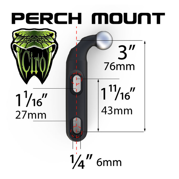 Brake/clutch Perch Mount Black, 2, nordicamoto.ro