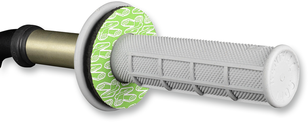 Grip Donutz Green, White, 2, nordicamoto.ro