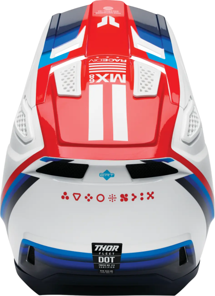 Casca Thor Fleet Defy Alb/Rosu/Albastru XXL-1