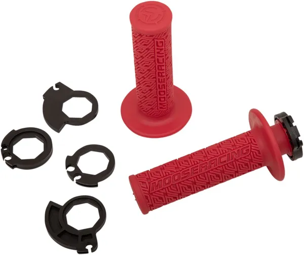 MOOSE RACING 36 Series Clamp-on Grips Gold, Red -0