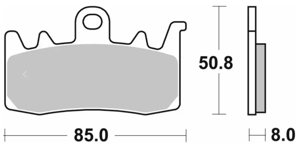 Hs Street Excel Sintered Front Brake Pads , 2, nordicamoto.ro