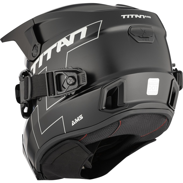 CKX Helmet Titan AMS Matt Black + Goggles S-3