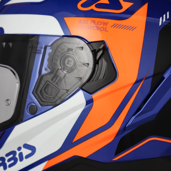 Casca integrala Acerbis X-way Graphic Portocaliu/Albastru XL-4