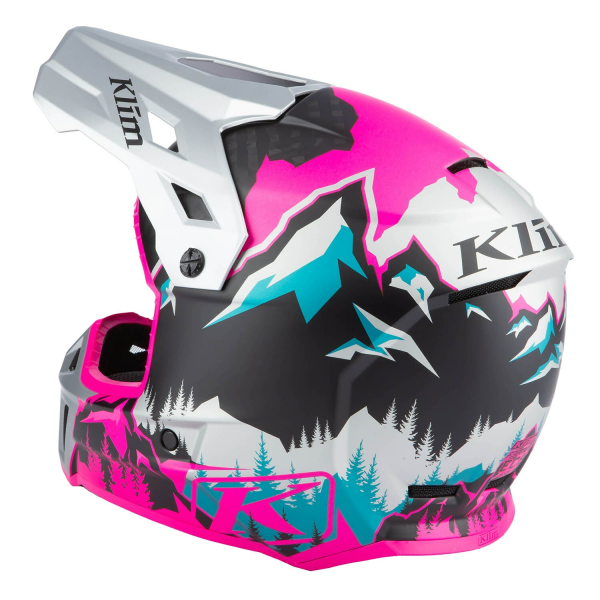 Casca Snowmobil Klim F3 Carbon ECE Wraith-42