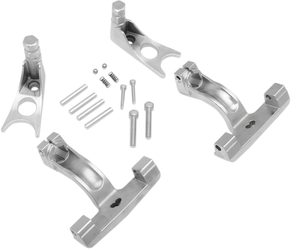 Passenger Floorboard Mount Kit Silver, 2, nordicamoto.ro