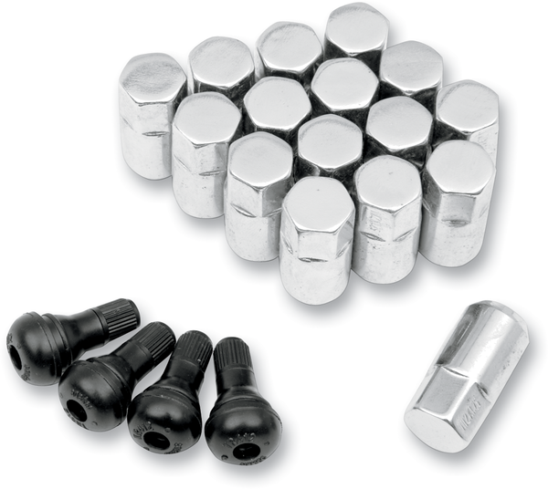 Atv-utv Wheel Lugnut Silver 