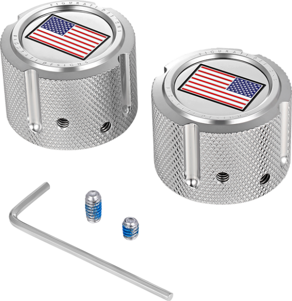Front Axle Nut Cover Silver, 2, nordicamoto.ro