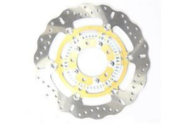 Brake Rotor Gold, Silver, Stainless Steel, 1, nordicamoto.ro