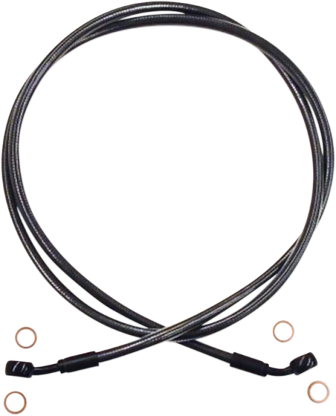 Braided Front Brake Line Black, Black Pearl Oversize [+51 mm (2'')], 1, nordicamoto.ro