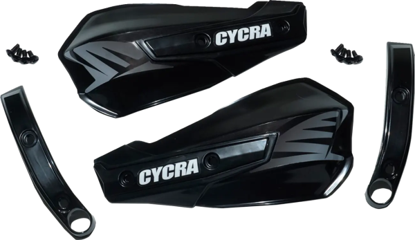 Replacement Vortex Handshields W- Abrasion Guards Black, 1, nordicamoto.ro