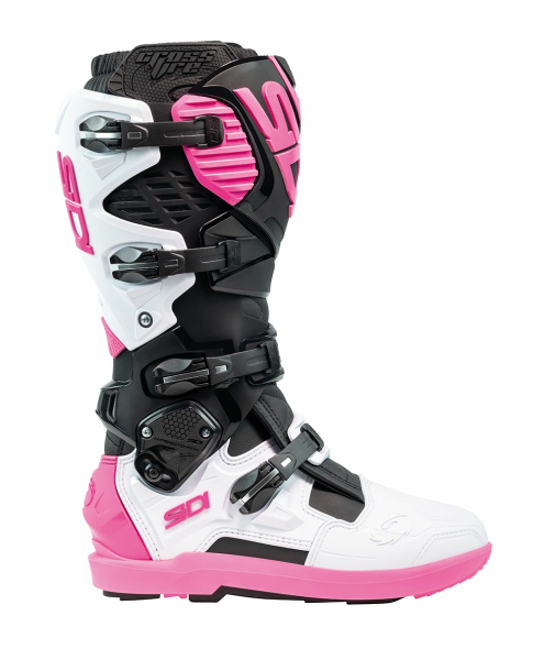 Cizme Sidi Crossfire 3 SRS Black/White/Pink-3