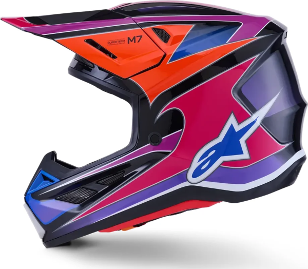 Cască Alpinestars SM7 Fuse Blue-4