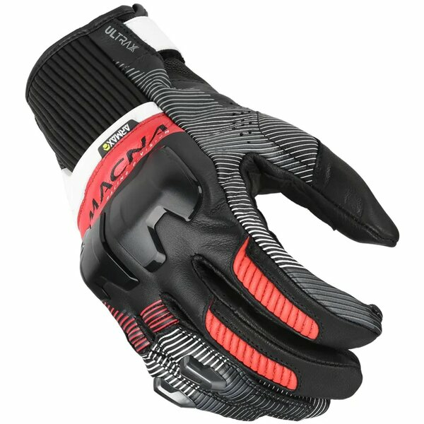 Manusi de piele MACNA ULTRAXX 2.0 S Negru/Albastru/Rosu, 6, nordicamoto.ro