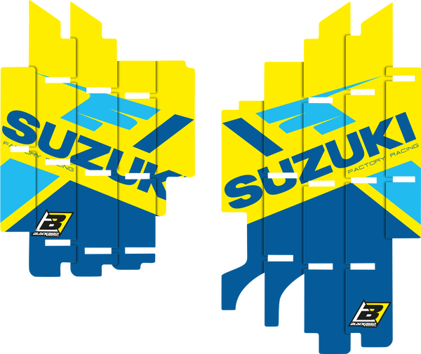 Radiator Louvers Graphics Team Suzuki Ksrt 2022 Blue, Yellow, 2, nordicamoto.ro