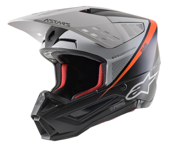 Supertech M5 Rayon Mx Helmet Black, Gray, Silver  S, 2, nordicamoto.ro