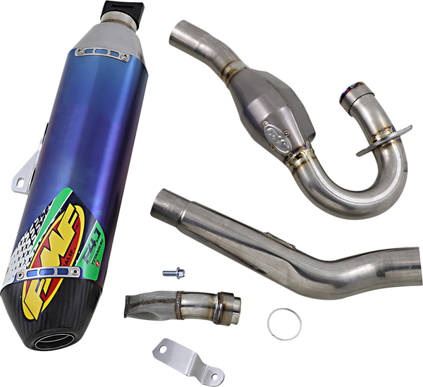 Factory 4.1 Rct Exhaust System Anodized Blue -0
