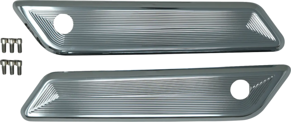 Saddlebag Latch Covers Silver, 4, nordicamoto.ro