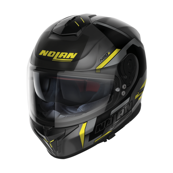 Casca Moto Nolan N80-8 Flat Lava Gray - Black/Yellow-16