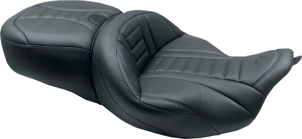 One-piece Deluxe Touring Seat With Removable Backrest Option Black, 1, nordicamoto.ro