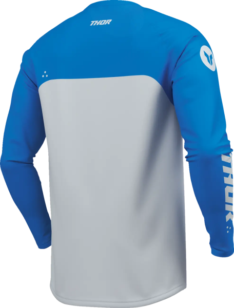 Youth Ridemode Menace Jersey White, Blue L, 7, nordicamoto.ro