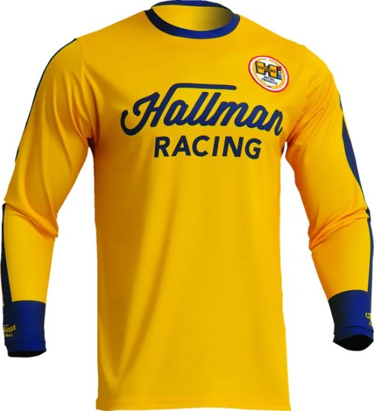 Tricou Thor Hallman Differ Roosted Navy/Yellow M, 1, nordicamoto.ro